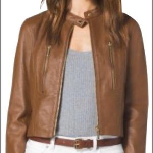 Women's leather jacket medium